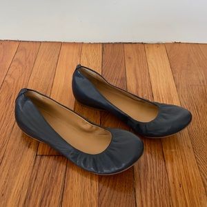 J.Crew Factory ballet flats, navy, size 9
